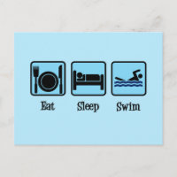 Eat Sleep Swim Funny Swimmer