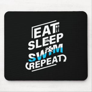 Eat Sleep Swim Mouse Mat