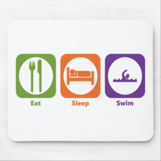 Eat Sleep Swim Mouse Mat