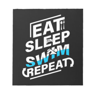 Eat Sleep Swim Notepad