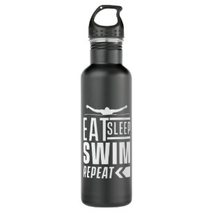 Eat Sleep Swim Repeat 710 Ml Water Bottle