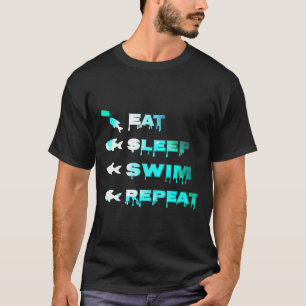 Eat Sleep Swim Repeat Aquarium Fish Tank