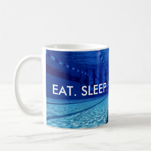 EAT. SLEEP. SWIM. REPEAT. COFFEE MUG