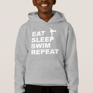 Eat Sleep Swim Repeat - Funny quote for Swimmer