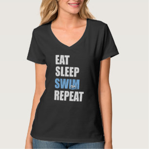 Eat Sleep Swim Repeat Swimmer T-Shirt