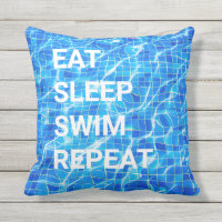 Eat Sleep Swim Repeat Swimming Pool Aquatic