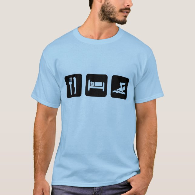 Eat Sleep Swim T-Shirt (Front)