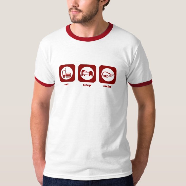 Eat. Sleep. Swim. T-shirt (Front)