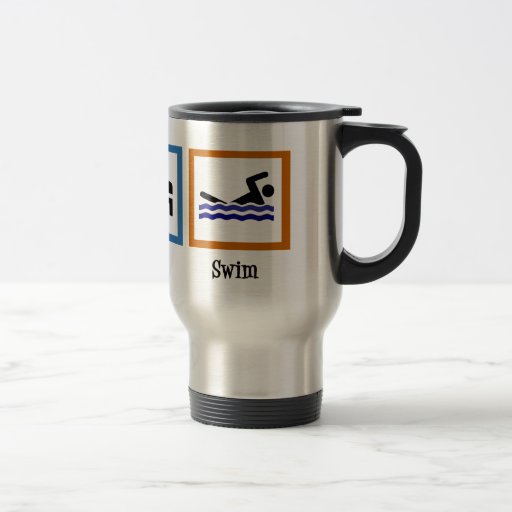Image of Eat Sleep Swim Travel Mug