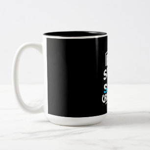 Eat Sleep Swim Two-Tone Coffee Mug
