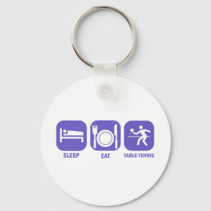 eat sleep table tennis key ring