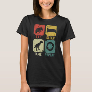 Eat Sleep Tame Repeat Dinosaur gaming geek  gamer T-Shirt