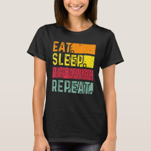 Eat Sleep Tap Dance Repeat Dancing Dancer Retro Vi T-Shirt