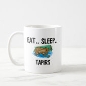 Eat Sleep TAPIRS Coffee Mug (Left)