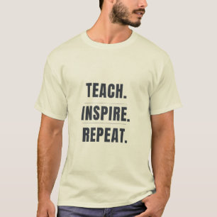 Eat Sleep Teach Math Repeat Funny Math Teacher Des T-Shirt