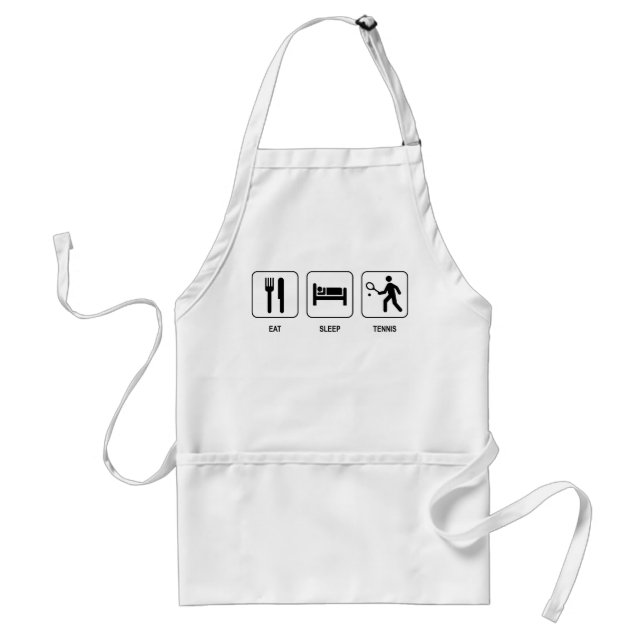 Eat Sleep Tennis Apron (Front)