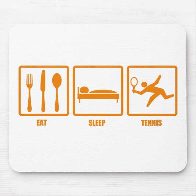 Eat Sleep Tennis Mouse Mat (Front)