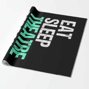 Eat Sleep Theatre Repeat Wrapping Paper