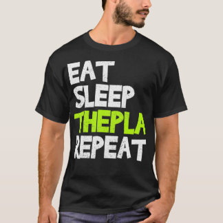 Eat Sleep Thepla Repeat Desi Hindu Gujarati T-Shirt