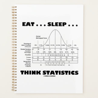 Eat ... Sleep ... Think Statistics Bell Curve Planner