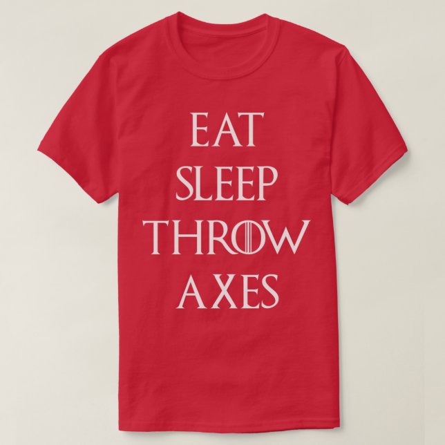 Eat Sleep Throw Axes Classic TShirt (Design Front)