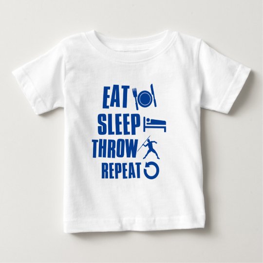 Eat sleep throw javelin baby T-Shirt