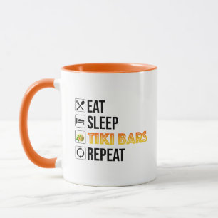 Eat. Sleep. Tiki Bars. Repeat Mug