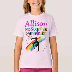 EAT SLEEP TRAIN GYMNASTICS PERSONALIZED SHIRT