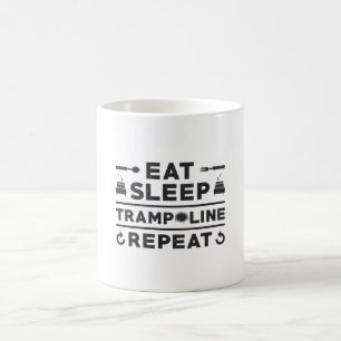 Eat Sleep Trampoline Repeat Trampolining Gymnast Coffee Mug