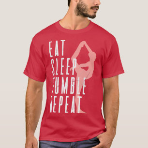 Eat Sleep Tumple Repeat Flip Women Gymnastics T-Shirt