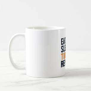 Eat Sleep Turtles Repeat Tortoise Painted Lover Coffee Mug