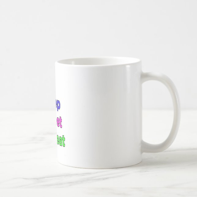 #eat #sleep #tweet #repeat coffee mug (Right)