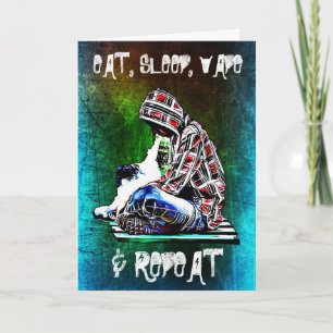 Eat, Sleep, Vape and Have a Happy Birthday Card