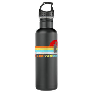 Eat Sleep Vape Repeat Pen Vintage Retro Vaping Men 710 Ml Water Bottle