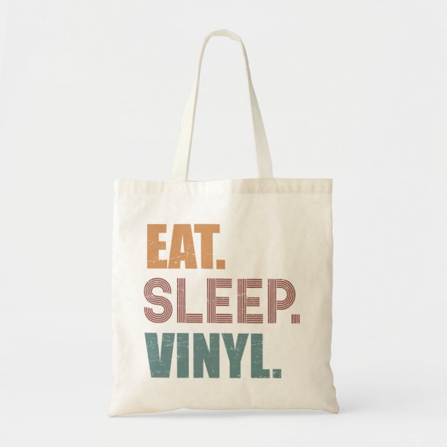 Eat. Sleep. Vinyl. Tote Bag (Front)