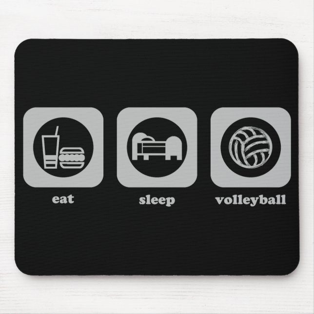 Eat. Sleep. Volleyball. Mousepad (Front)