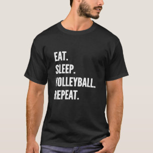 Eat Sleep Volleyball Repeat Favourite Hobby T-Shirt