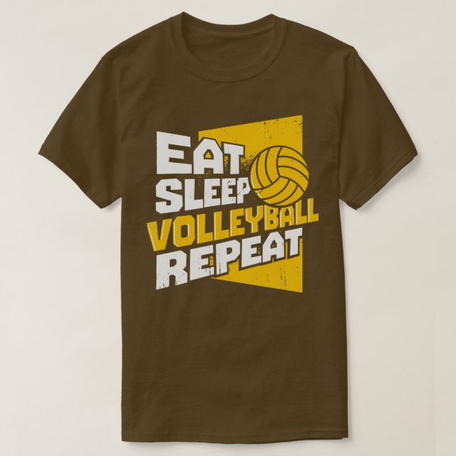 Eat Sleep Volleyball Repeat  T-Shirt (Design Front)