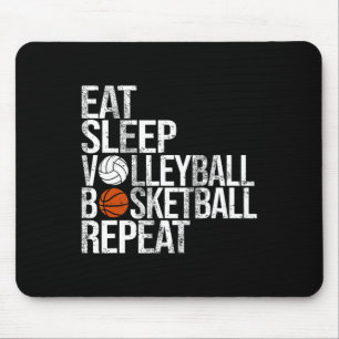 Eat Sleep Volleyll Sketll Repeat Funny Ll  Mouse Mat
