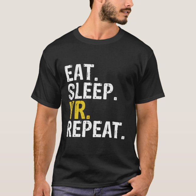 Eat Sleep Vr Repeat Gift T-Shirt (Front)