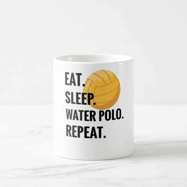 Eat Sleep Water Polo Repeat Water Polo Player Gift Coffee Mug (Center)