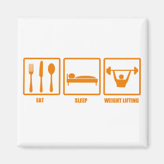 Eat Sleep Weight Lifting Magnet