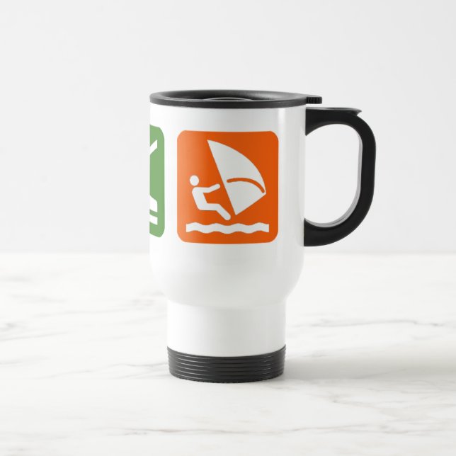 Eat Sleep Windsurfing Travel Mug (Right)