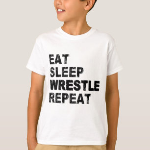 Eat Sleep Wrestle Repeat T-Shirt