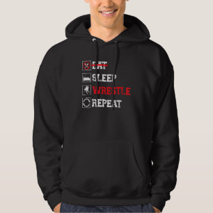 Eat Sleep Wrestle Repeat, Wrestling 1 Hoodie