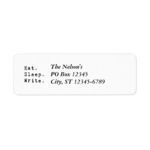 Eat Sleep Write