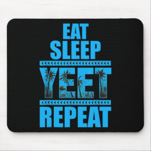 Eat Sleep Yeet Repeat Vintage  Mouse Mat