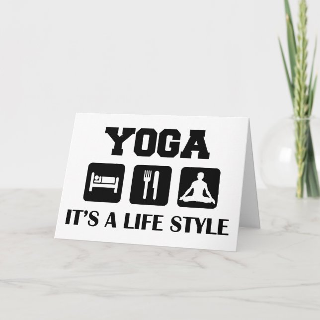 Eat Sleep Yoga Card (Front)