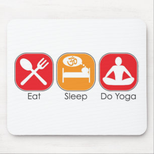Eat Sleep Yoga Mouse Mat