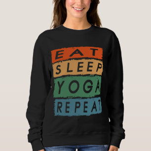 Eat Sleep Yoga Repeat Vintage Sweatshirt